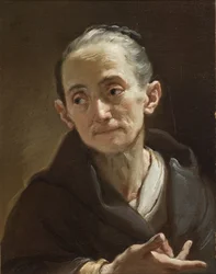 Hoofd van een oude vrouw