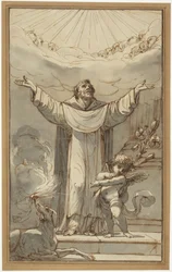 Sint-Dominicus in gebed