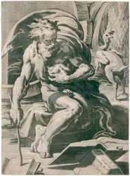 Diogenes, naar Parmigianino