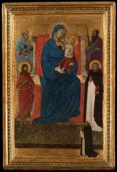 Maagd en kind met de heiligen Petrus, Paulus, Johannes de Doper en Dominicus en een Dominicaanse smekeling
