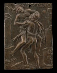 Hercules en Antaeus, begin 16e eeuw