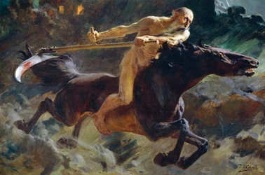 De Ruiter van de Apocalyps, door Ulpian Checa Sanz (1860-1916)