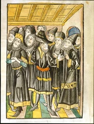 Delegatie van Moldavië - Kroniek van het Concilie van Konstanz. Uit het "Concilium Constantiense" ...
