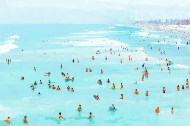 Dag aan het Turquoise-strand