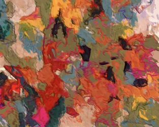 Levendige abstracte penseelstreken