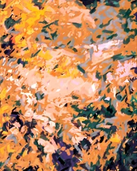 Levendig abstract herfstschilderij