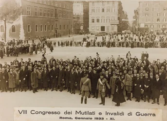 VIII Congres van Verminkten en Oorlogsinvaliden - Rome, januari 1933