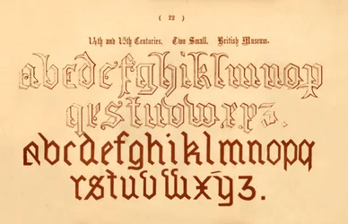 14e en 15e eeuw. Twee kleine. British Museum, 1862