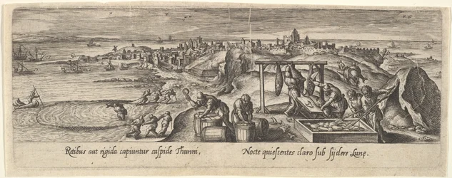 1 van 8 platen over jagen en vissen