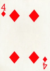 4 van Ruiten uit een kaartspel van Goodall & Son Ltd., ca. 1940