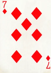 7 van Ruiten uit een kaartspel van Goodall & Son Ltd., circa 1940