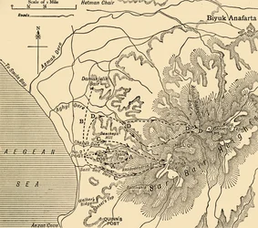 ANZAC opmars, Gallipoli-schiereiland, Eerste Wereldoorlog, 1915