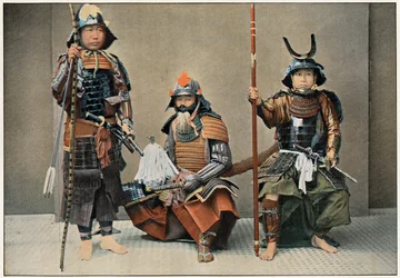 Een groep samurai