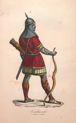 Een Kalmoukse krijger in gevecht