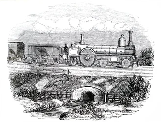 Een LNWR passagierslocomotief nr. 223