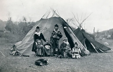 Een Lapse kampement, 1912
