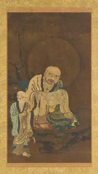 Een Luohan en een bediende, Ming-dynastie, 1368-1644