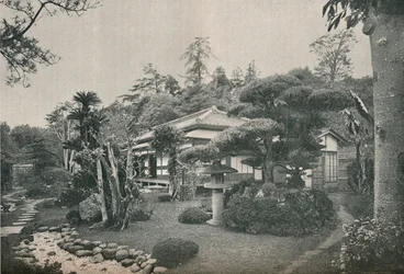 Een privétuin in Yokohama, ca. 1892