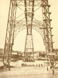 Een transporterbrug in Rouen, ca. 1930