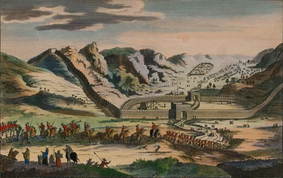 Een uitzicht op de beroemde Grote Muur van China, 1782