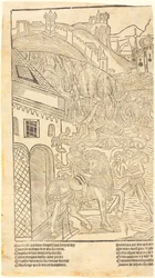 Een waarschuwing tegen het spelen van dobbelstenen, ca. 1500