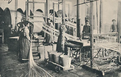 Een waskaarsenfabriek