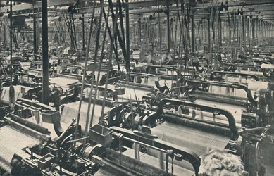 Een weefschuur, ca. 1917