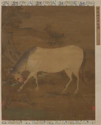 Een wit paard, Ming-dynastie, 14e-15e eeuw