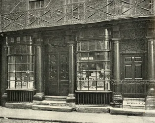Een fijne winkel in Artillery Row, Houndsditch, Londen, uit de tweede helft van de achttiende eeuw