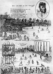 Een aandenken aan James Southertons benefiet cricketwedstrijd, 19e eeuw