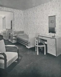 Een kinderkamer ontworpen voor de Frankl Galleries, Inc., 1933