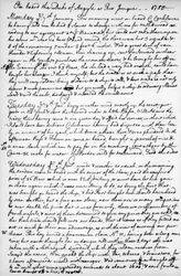 Een pagina uit het dagboek van John Newton, 1750-1754 1965