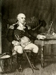 Een portret van Commodore Barry van de Amerikaanse marine, c1780