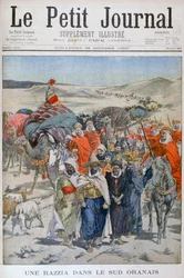Een roundup in het zuiden van Oranais, Algerije, 1900