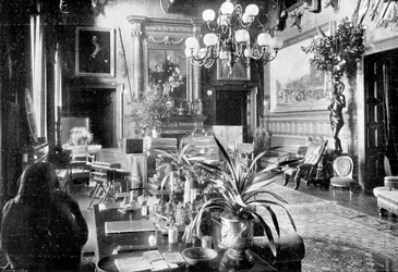 Een salon, Sandringham House, Norfolk, 1910