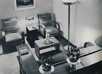 Een deel van de woonkamer, 1936