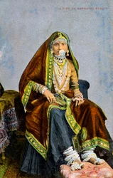 Een type Marwaree schoonheid, India, begin 20e eeuw