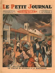 Een vulkaan barst uit in Martinique