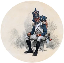 Een voltigeur, 19e eeuw