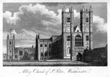 Abdijkerk van St. Pieter, Westminster, Londen, 1805
