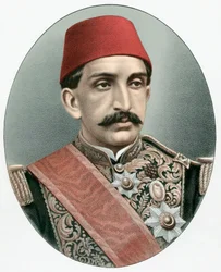 Abdul Hamid II 1842-1918, laatste sultan van Turkije, ca. 1880