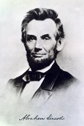 Abraham Lincoln, president van de VS, c1865