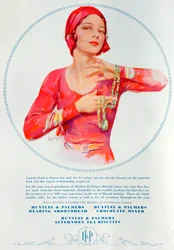 Advertentie voor Huntley en Palmers biscuits