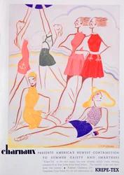 Advertentie voor Krepe-Tex badkleding, 1935