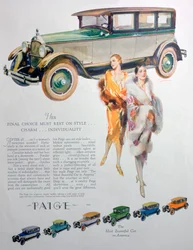 Advertentie voor Paige motorauto