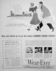 Advertentie voor Wear-Ever aluminium keukengerei, 1939