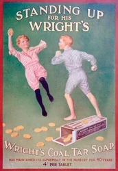 Advertentie voor Wrights teerzeep, 1909