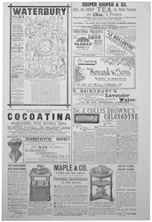 Advertentiepagina uit de Yuletide, kerstjaargang, 1887