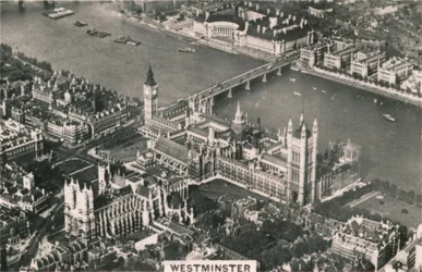 Luchtfoto van Westminster, 1939