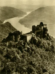 Kasteel Aggstein, Wachau, Neder-Oostenrijk, ca. 1935